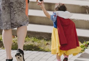 Dad and daughter fancy dress
